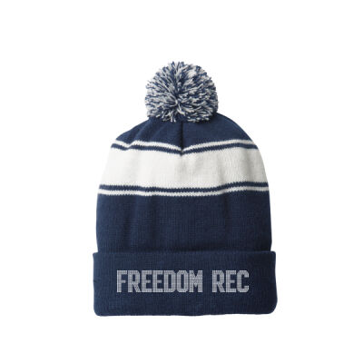 Stripe Pom Pom Beanie Thumbnail